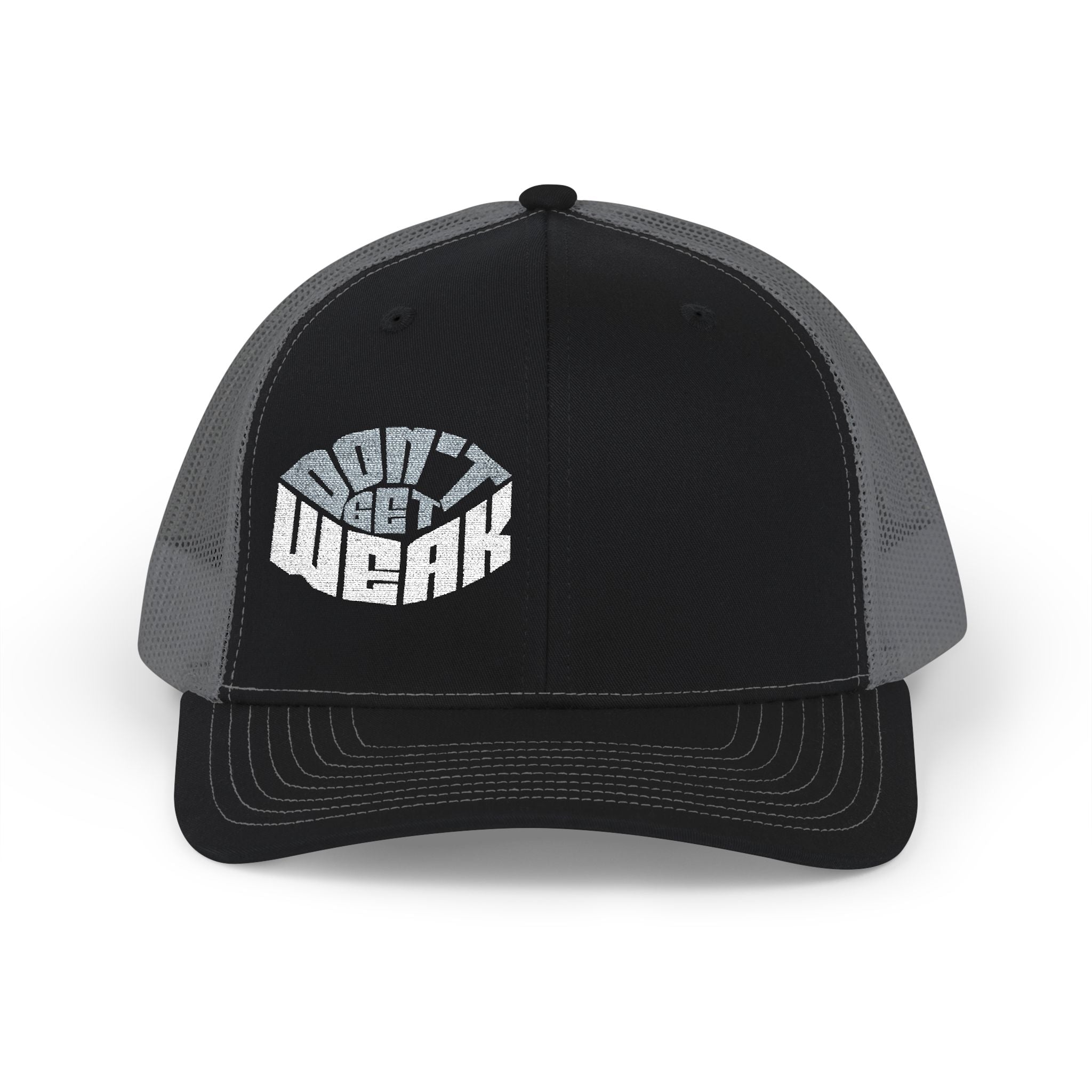 Don't Get Weak Oval Trucker Hat