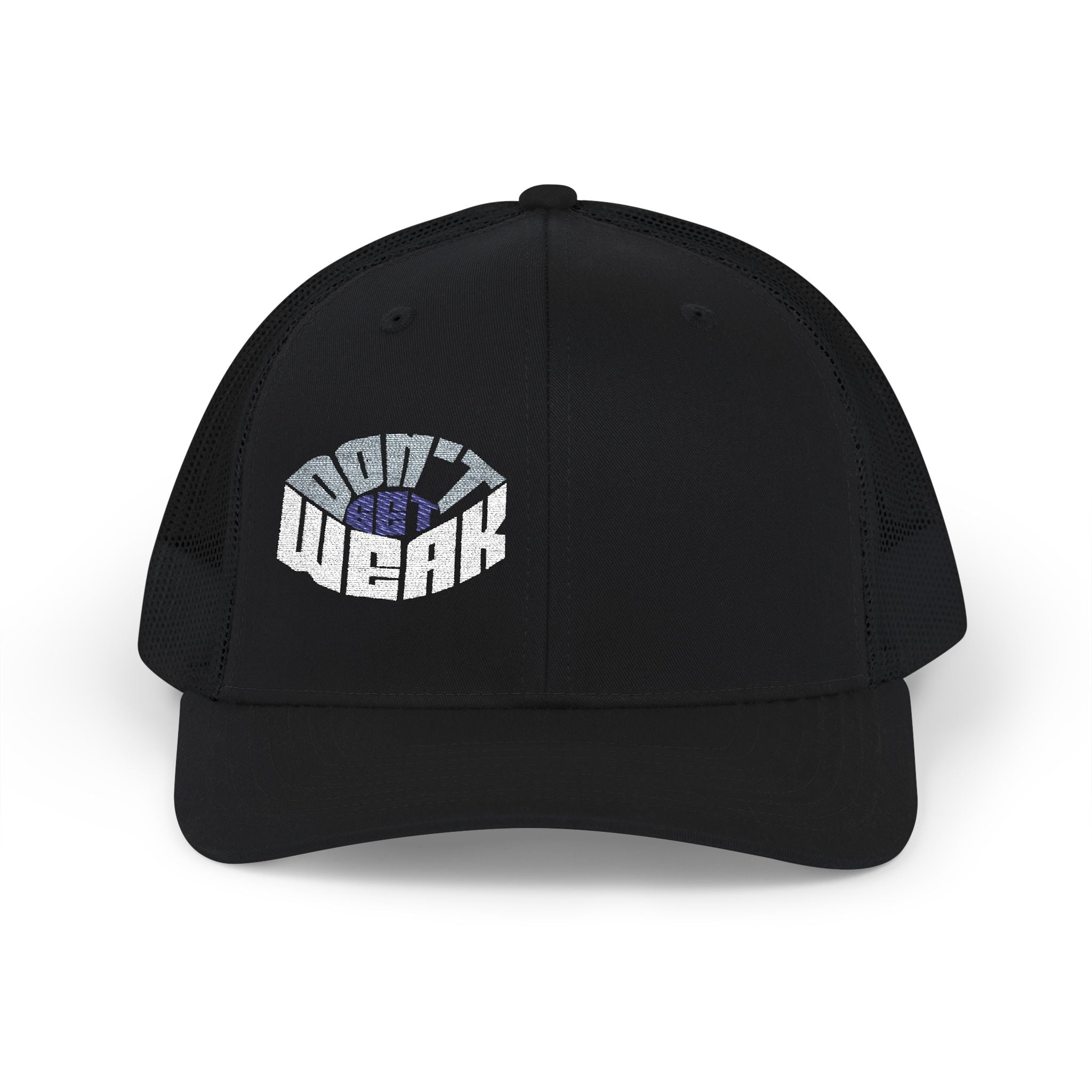 'Don't Get Weak Oval' Embroidered Trucker Cap