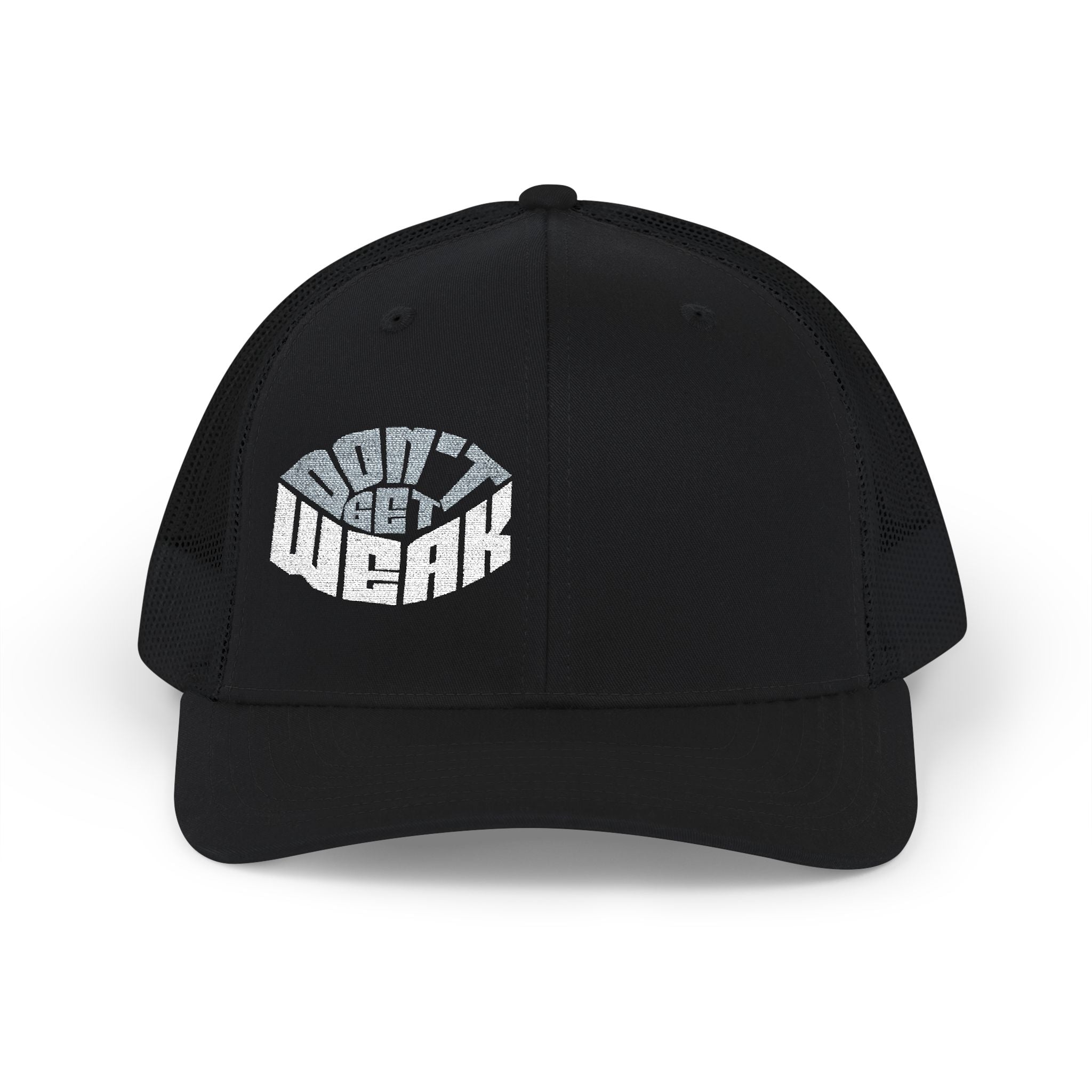 Don't Get Weak Oval Trucker Hat