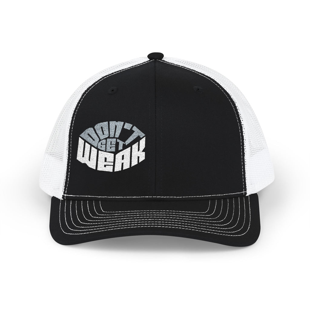 Don't Get Weak Oval Trucker Hat
