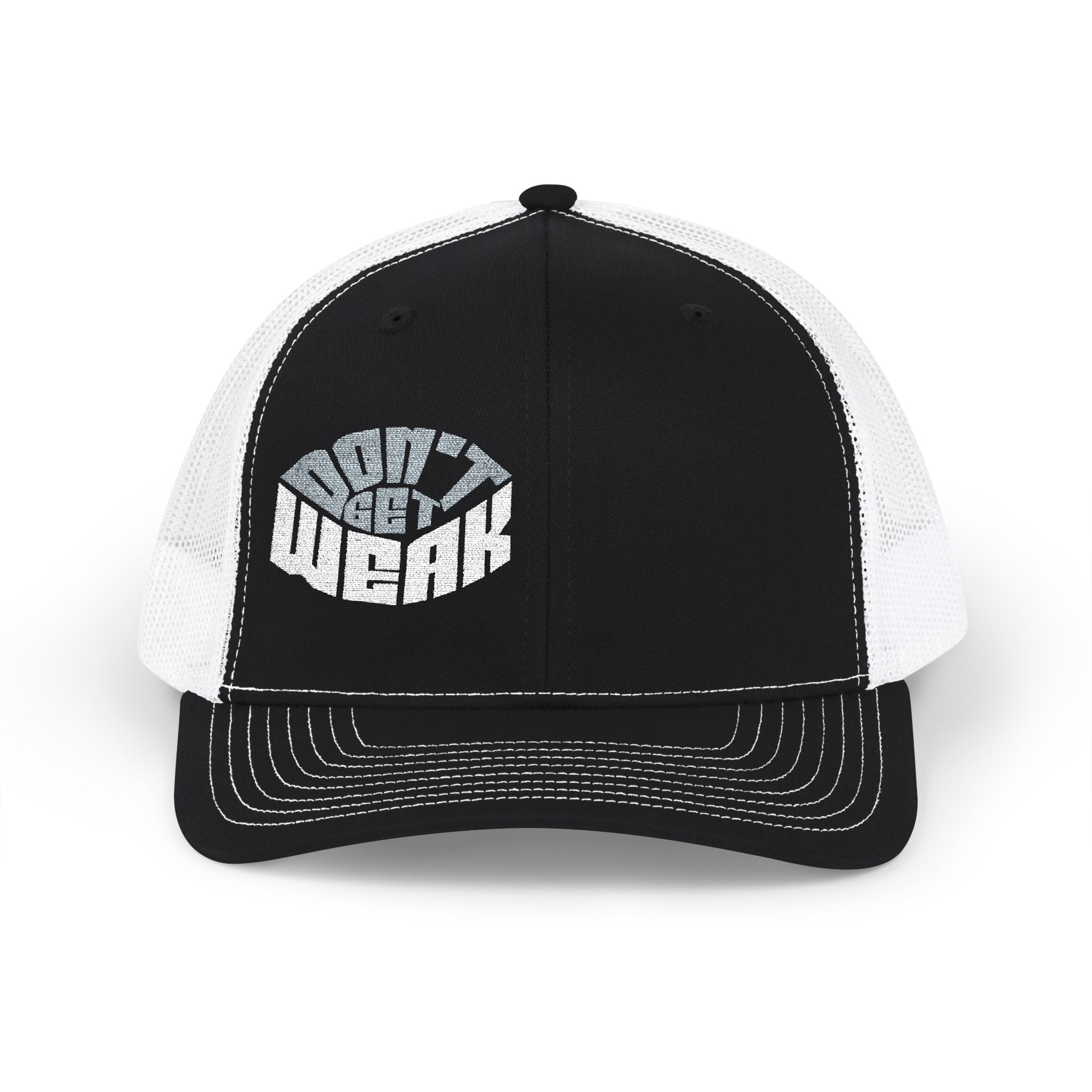 Don't Get Weak Oval Trucker Hat